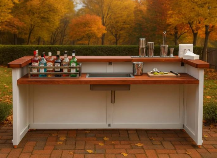 6FT Portable Folding Liquor Bar - Complete Build Plans - Mobile Bartender Bar